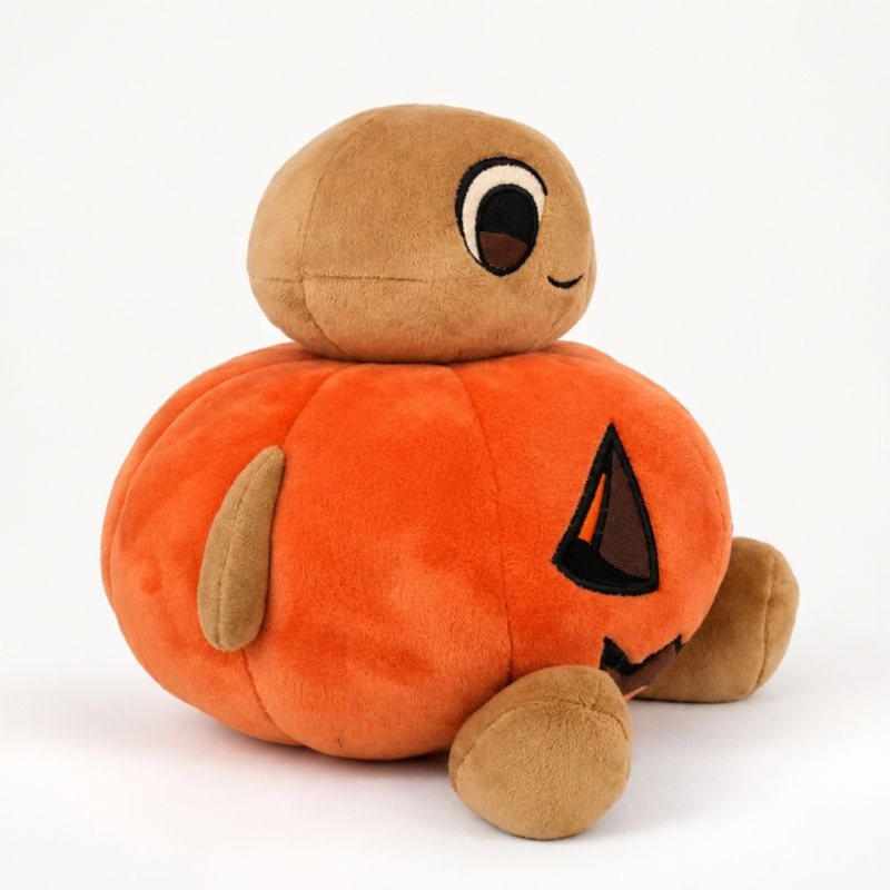Ayrun pumpkin plush, side view